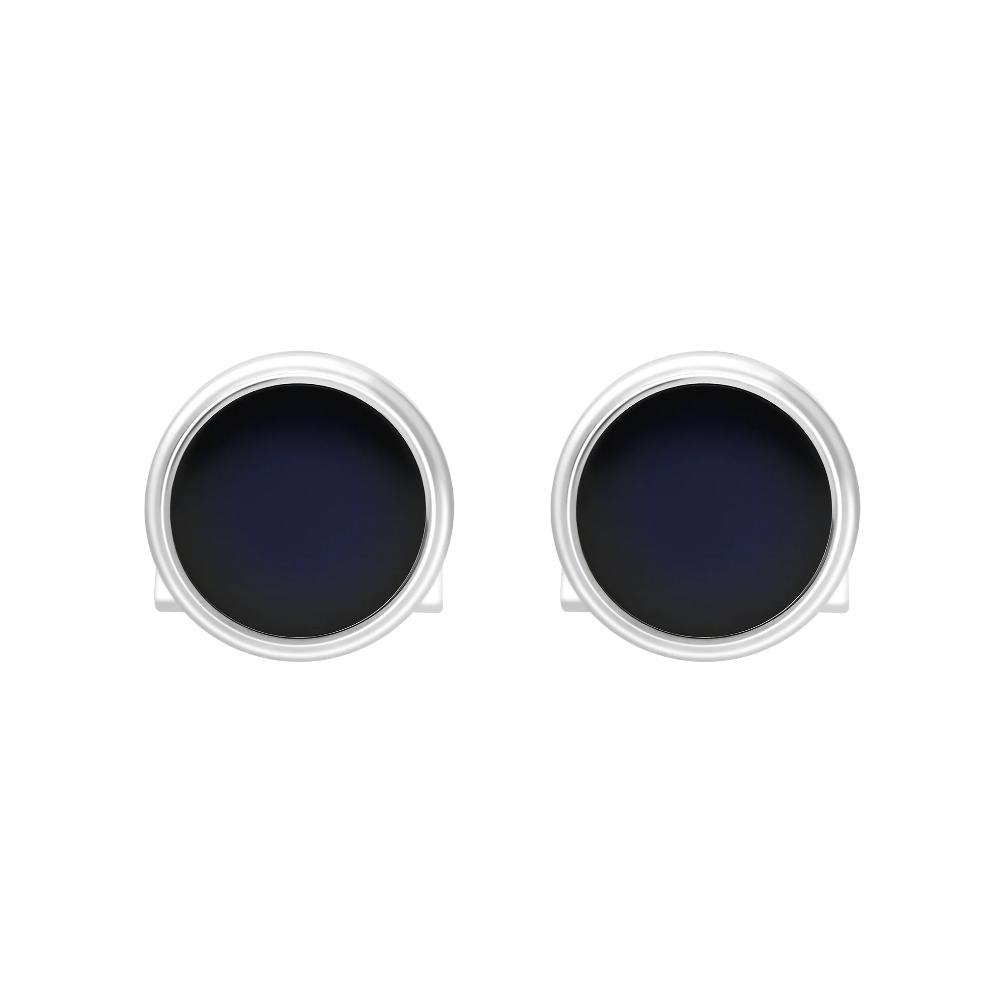 Boutons de manchette en laque bleue - Image 3