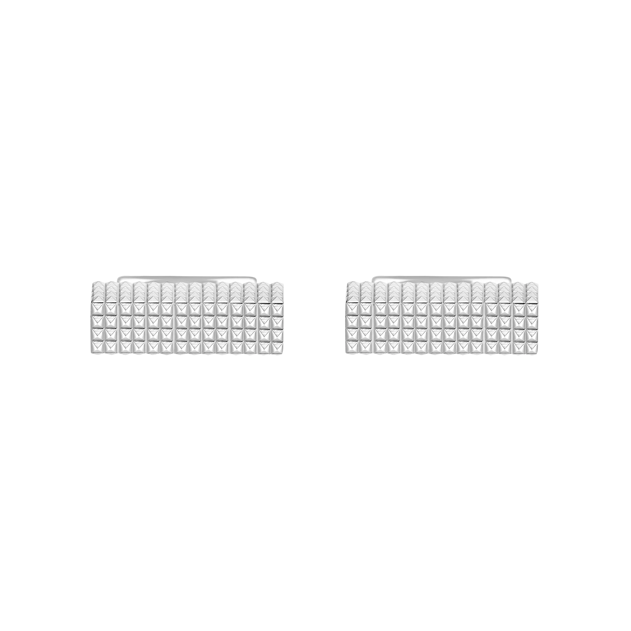 Boutons de manchette pointe de diamant rectangulaires - Image 3