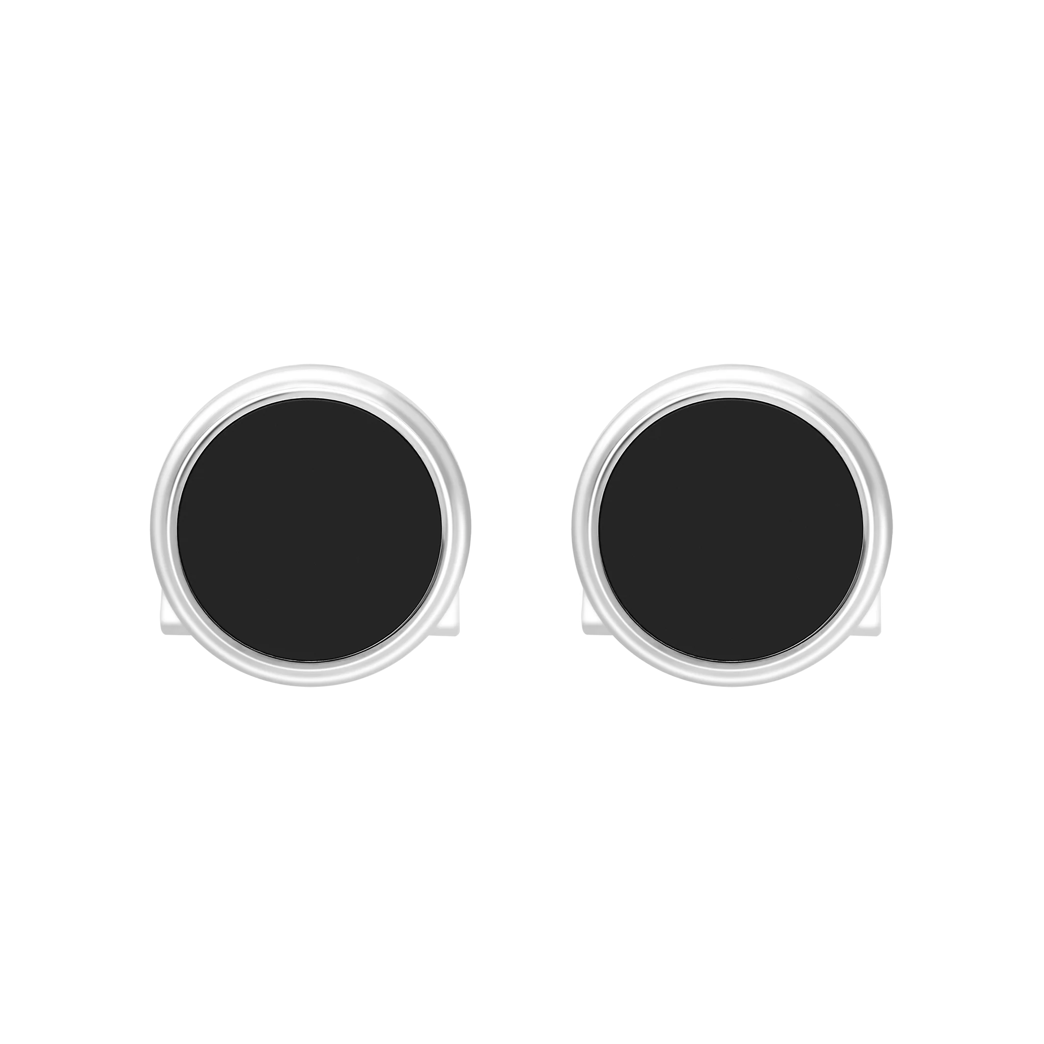 Boutons de manchette en laque noire - Image 3