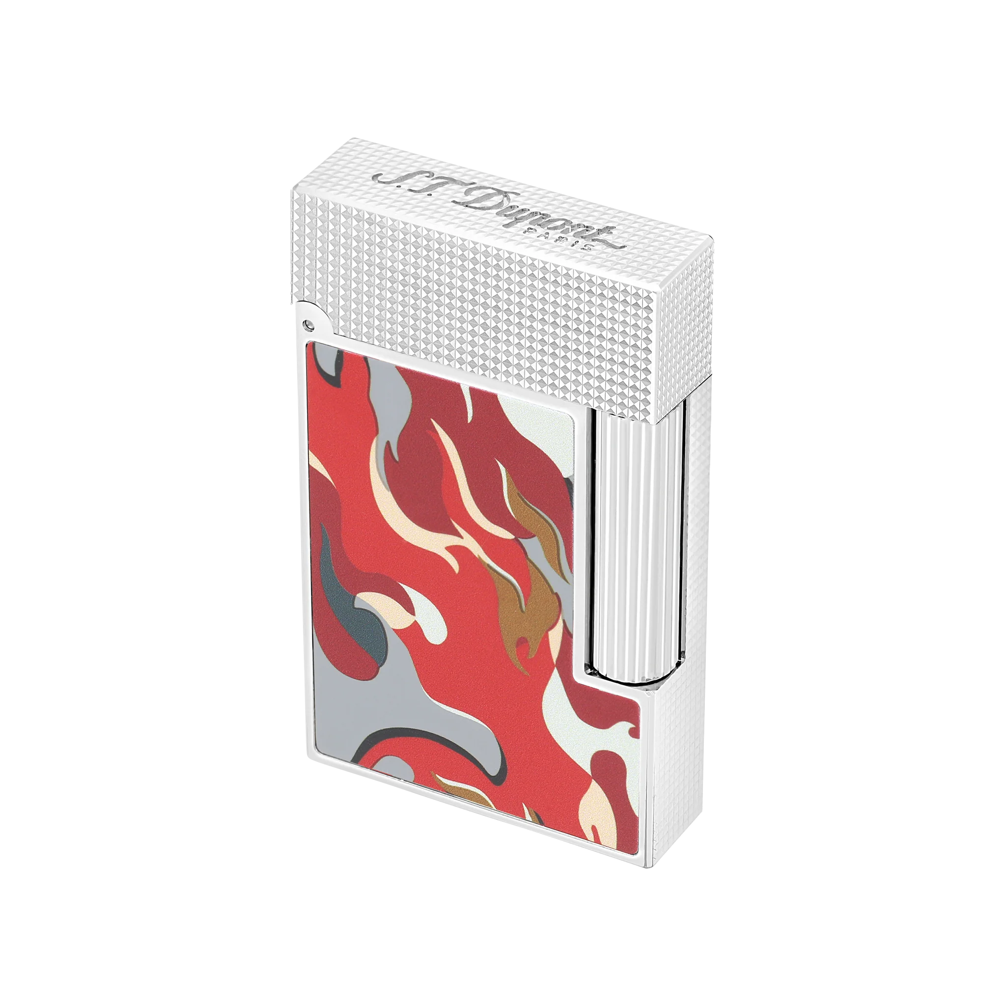 Briquet Guilloché sous laque - Image 5